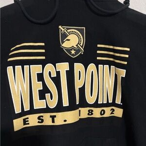 #058 NWOT Vintage Champion Black West Point Sweatshirt / Hoodie Men’s MEDIUM